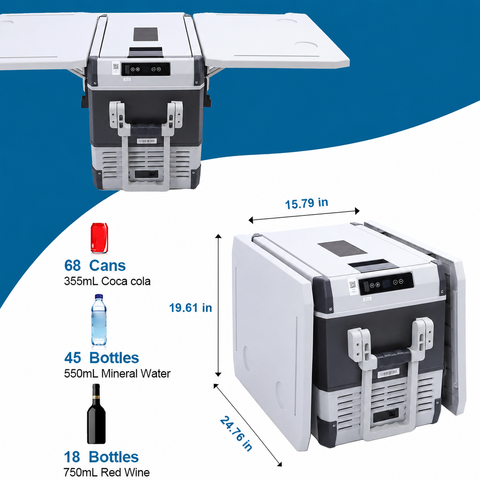Fridge W — 48QT portable fridge/freezer for Cybertruck and other vehicles