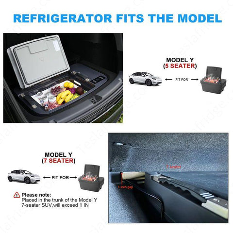 Fridge Y — 36QT powered fridge/freezer for Tesla Model Y sub-trunk