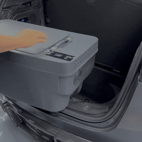 Fridge Y — 36QT powered fridge/freezer for Tesla Model Y sub-trunk