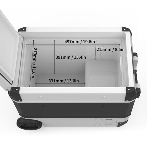 Fridge W — 48QT portable fridge/freezer for Cybertruck and other vehicles