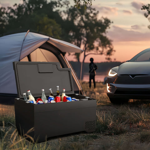 Fridge X — 42QT powered fridge/freezer for Tesla Model X sub-trunk