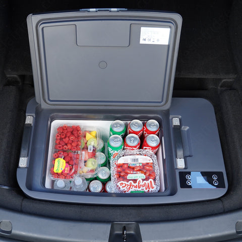 Fridge Y — 36QT powered fridge/freezer for Tesla Model Y sub-trunk