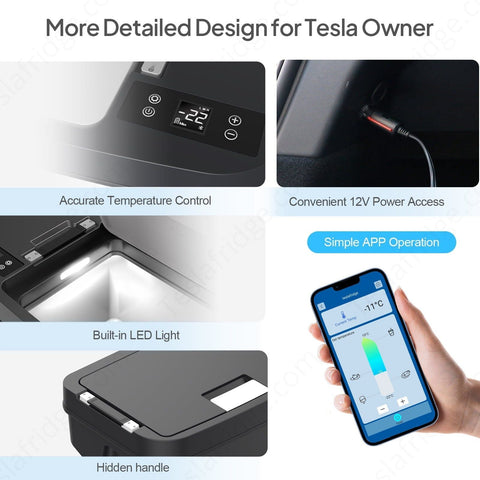 Fridge Y — 36QT powered fridge/freezer for Tesla Model Y sub-trunk